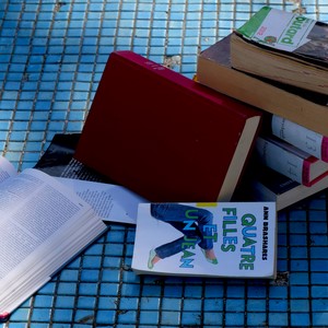 Des livres oubliés sur le fond d'une fontaine - France  - collection de photos clin d'oeil, catégorie clindoeil